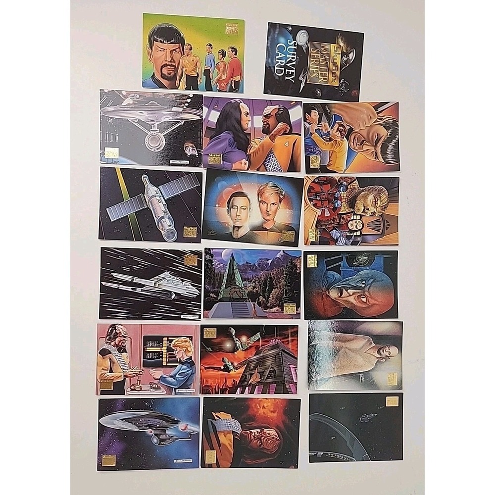 Star Trek Master Series Set‎ 2 Skybox 1994 16 Cards Paramount Pictures